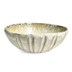 Creme rillet Keramik skl - 19cm