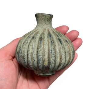 Lille srling - unika keramik vase - Grn