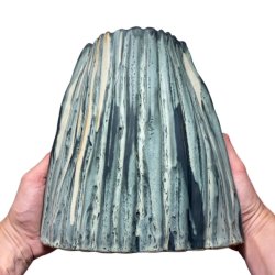 Ellipse keramik vase - Rillet