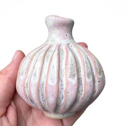 Lille srling - unika keramik vase - lyserd