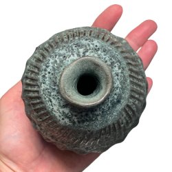 Tvist - keramik vase  - grn rustik