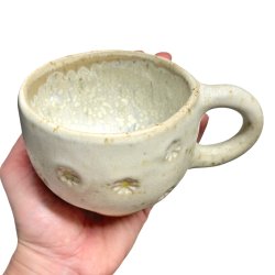  Marguerit - keramik kop med hank