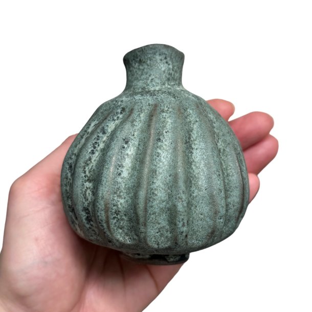 Lille srling - unika keramik vase - Blgrn