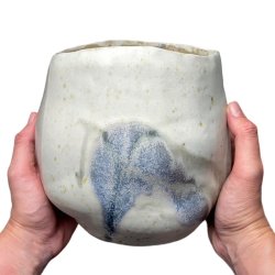 Unika keramik krukke - vase - Blgeskvulp