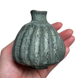Lille srling - unika keramik vase - Blgrn