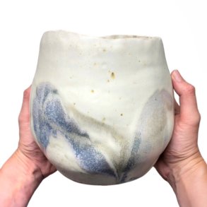 Unika keramik krukke - vase - Blgeskvulp