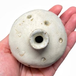 Lille srling - unika keramik vase - creme rustik