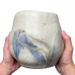 Unika keramik krukke - vase - Blgeskvulp