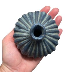 Lille srling - unika keramik vase - Blgrn