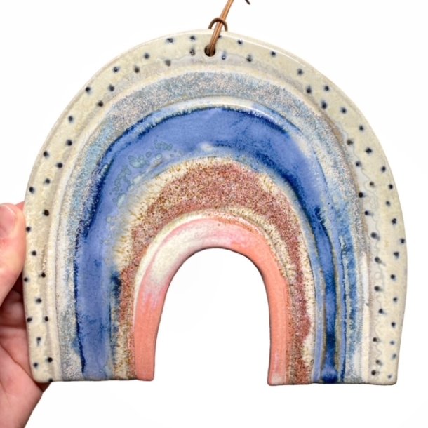 Regnbue - keramik vgophng - Stor 02