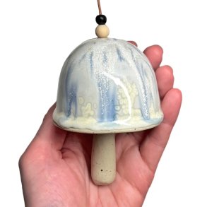 Paddehat klokke - keramikfigur - stor - 01