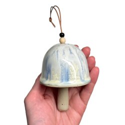 Paddehat klokke - keramikfigur - stor - 01