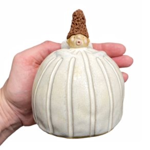 Engel med hjt hr - stor hvid