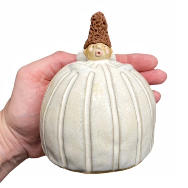 Engel med hjt hr - stor hvid