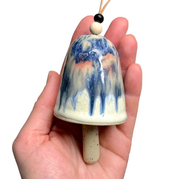 Paddehat klokke - keramikfigur - hj - 01