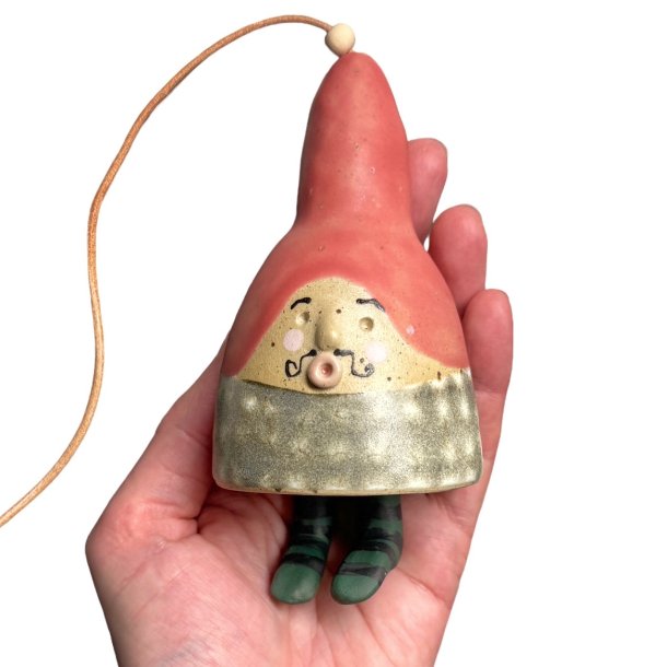 Nisse keramik hngeklokke - Benny