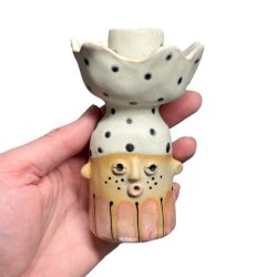 Lysestage - REKRUT No. 98 - keramik figur