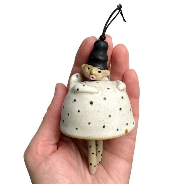 Engel - keramik klokke - lille 
