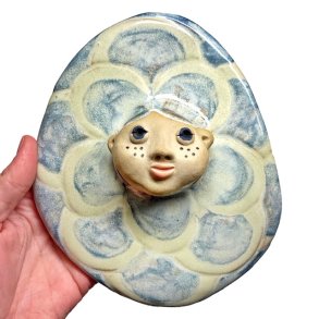 Damen med pfuglehr - vgophng - blgrn