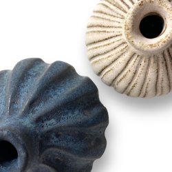 Lille srling - unika keramik vase - creme rustik