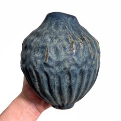 Unika keramik vase - krater rustik