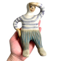 P udkig - Keramik vgfigur