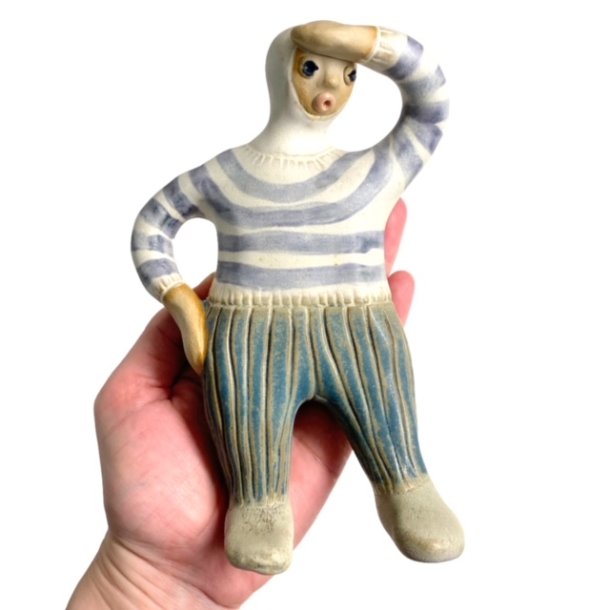 P udkig - Keramik vgfigur