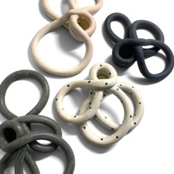 Snirkle snrkle _keramik lysestage - grgrn