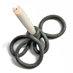 Snirkle snrkle _keramik lysestage - grgrn