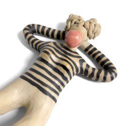 Bubblegum blsende pige - hnge/ ligge keramik figur