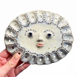 Blonde hoved - keramik vgfigur