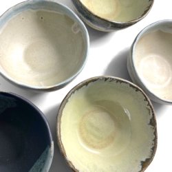 Former og striber - keramik skl - Hav