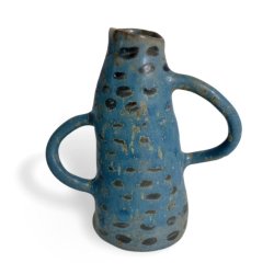 STDIG- keramik vase - Bl plettet