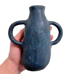 STDIG- keramik vase - sortbl rustik