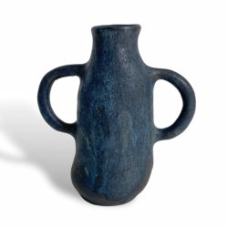 STDIG- keramik vase - sortbl rustik