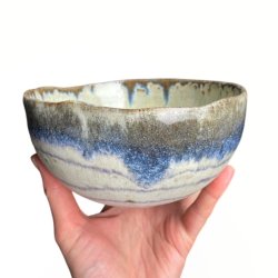 Former og striber - keramik skl - Hav