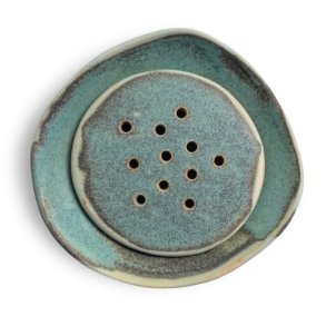 Sbeskl - keramik - Grn rustik