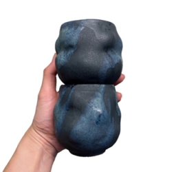 Shape kop - keramik kop - blsort 
