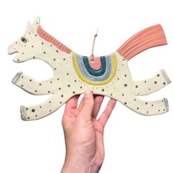 Cirkushest - Keramik vgophng - Farver