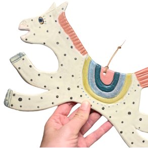 Cirkushest - Keramik vgophng - Farver