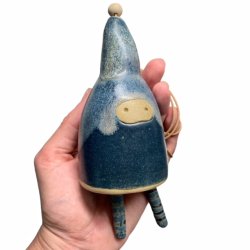 Yorokobi - keramik hngeklokke - bl