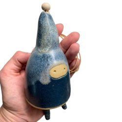 Yorokobi - keramik hngeklokke - bl