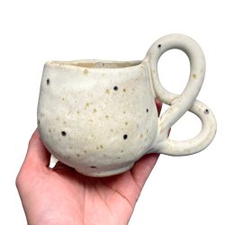 Snirklet - keramik kop - mint creme