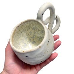 Snirklet - keramik kop - mint creme