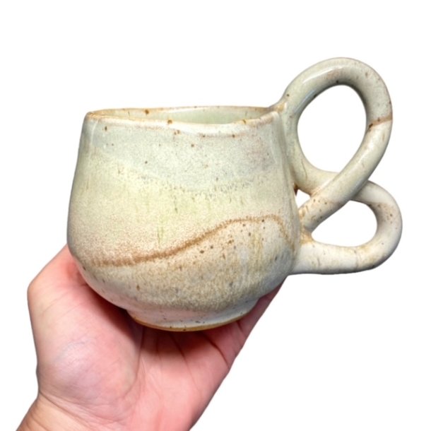 Snirklet - keramik kop - pastel