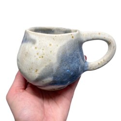 Kunstner kop - keramik kop - bl plet