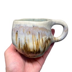 Kunstner kop - keramik  - landskab