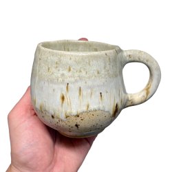 Kunstner kop - keramik kop - brun plet