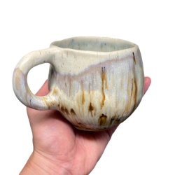 Kunstner kop - keramik  - landskab