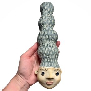 Meget hjt hr - keramik vgfigur